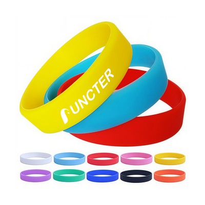 Custom Screen Printed Waterproof Silicone Bracelet